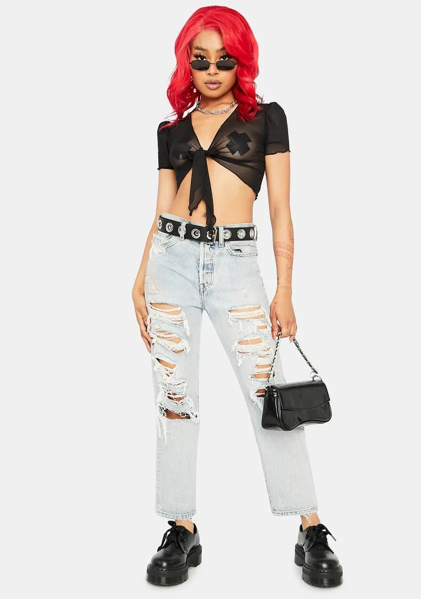 Give It Time Front Tie Top sold by Dolls Kill product image thumbnail 3