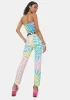 Surreal Life Checkered Crop Jeans sold by Dolls Kill