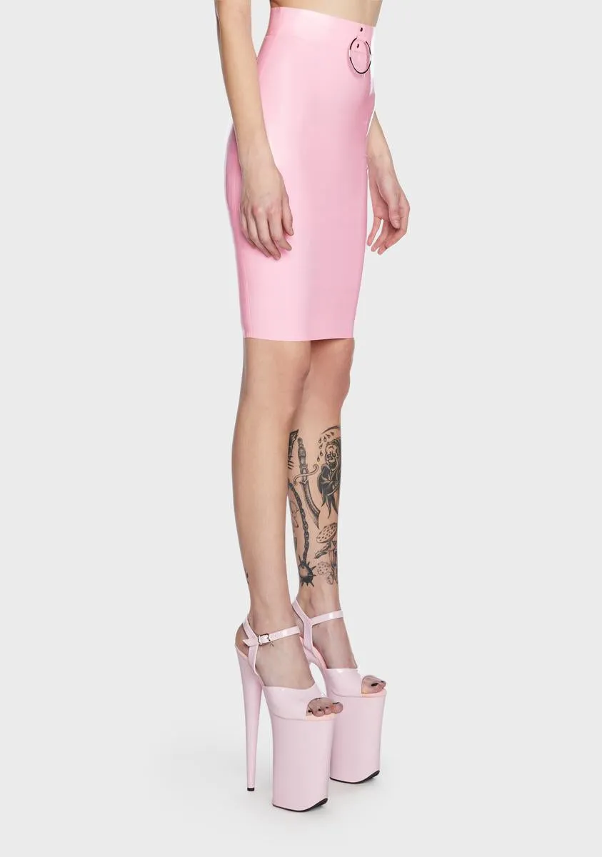 x Bettie Page Imogen Latex Pencil Skirt sold by Dolls Kill product image thumbnail 3