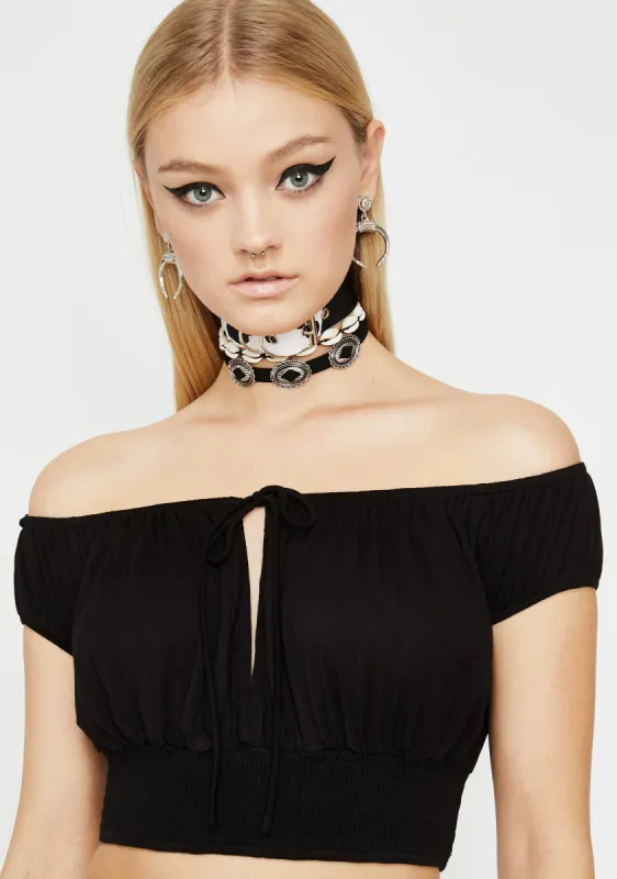 Dreamy BB Crop Top sold by Dolls Kill