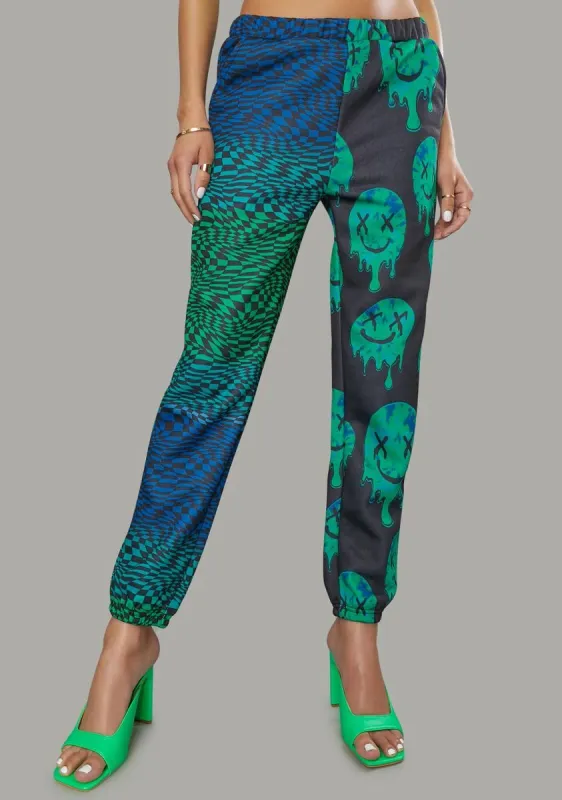 Slime Takeover Smiley Joggers sold by Dolls Kill