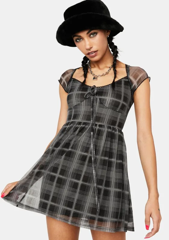 Dream Maker Plaid Dress sold by Dolls Kill