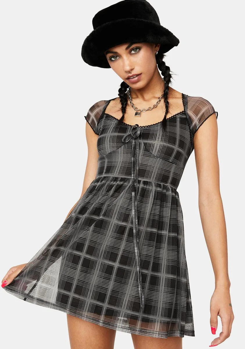 Dream Maker Plaid Dress sold by Dolls Kill