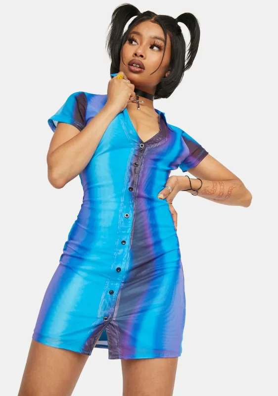 Avayi Short Sleeve Mini Dress sold by Dolls Kill