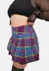 Plus Azure Chase The High Pleated Skirt sold by Dolls Kill