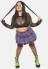 Plus Azure Chase The High Pleated Skirt sold by Dolls Kill