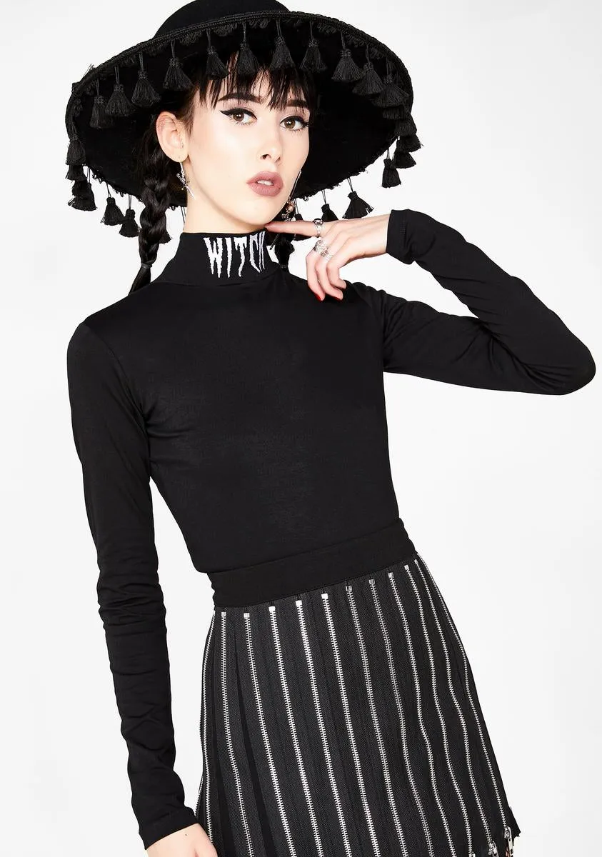 Lil Witch Mock Neck Top sold by Dolls Kill product image thumbnail 2