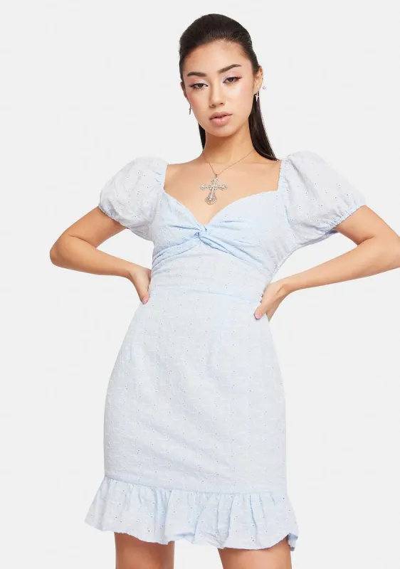 Chill Need A GF Now Ruffle Mini Dress sold by Dolls Kill