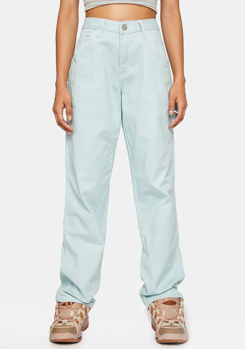 Blue Fade Carpenter Pants sold by Dolls Kill