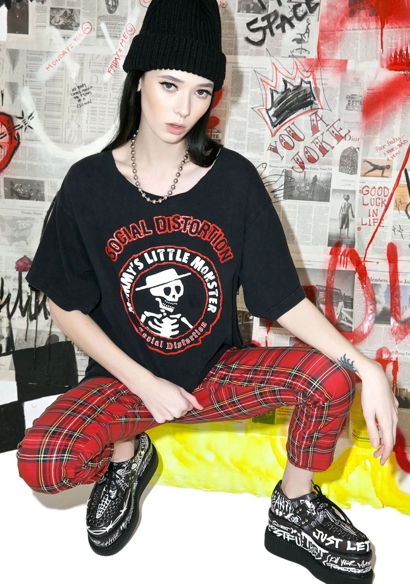 Vintage Social Distortion Tee sold by Dolls Kill