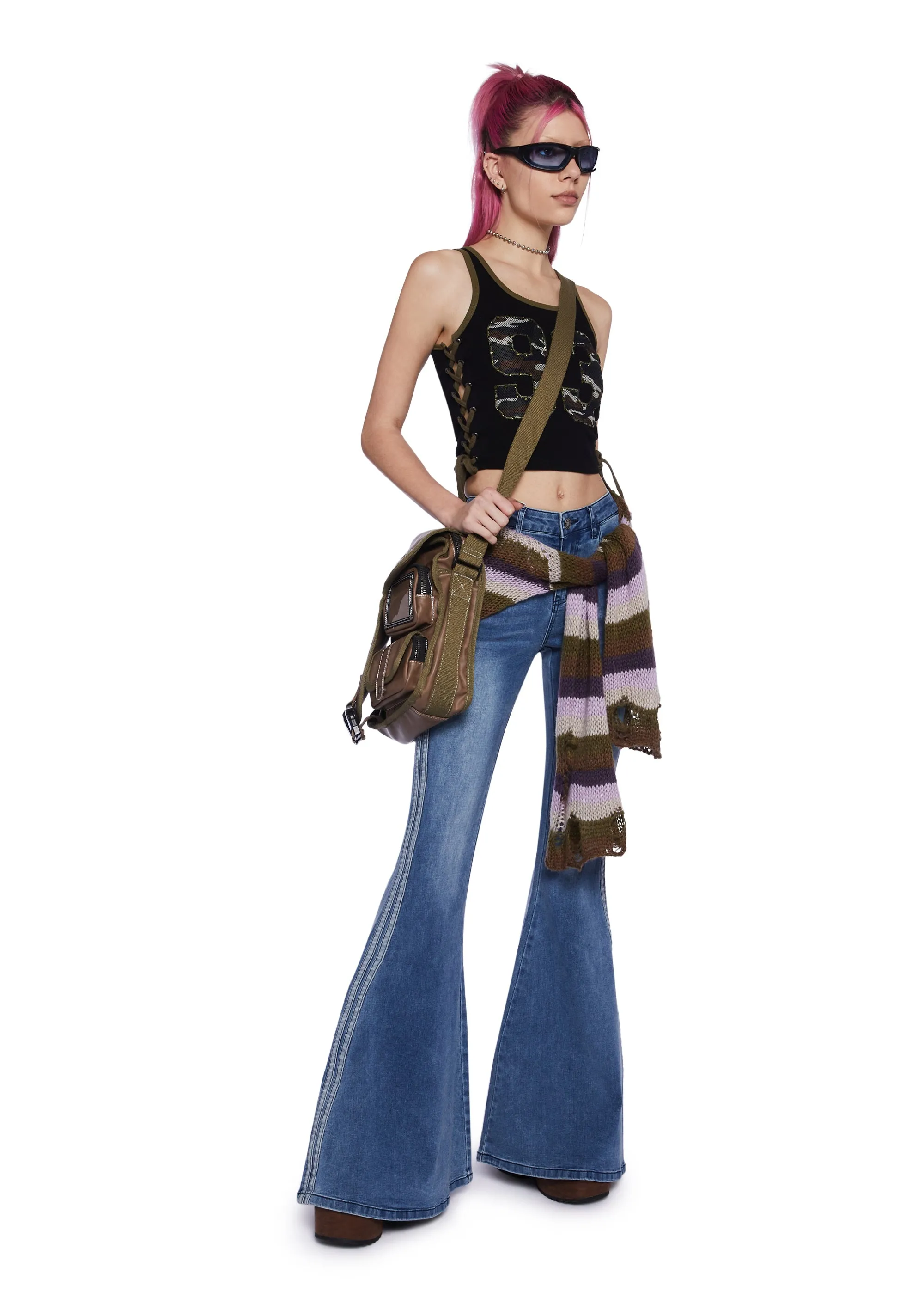 On My Team Mesh Tank Top - Black sold by Dolls Kill product image thumbnail 2