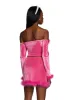 Filthy Femme Velvet Crop Top - Pink sold by Dolls Kill