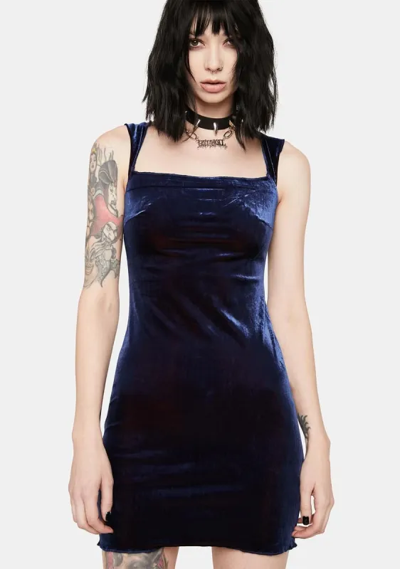 What I Know Velour Mini Dress sold by Dolls Kill