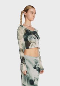 Ivy Mesh Top sold by Dolls Kill