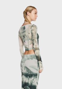 Ivy Mesh Top sold by Dolls Kill