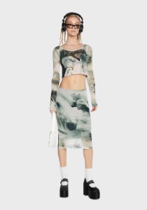 Ivy Mesh Top sold by Dolls Kill