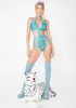 Le Fleur Strappy Bodysuit sold by Dolls Kill