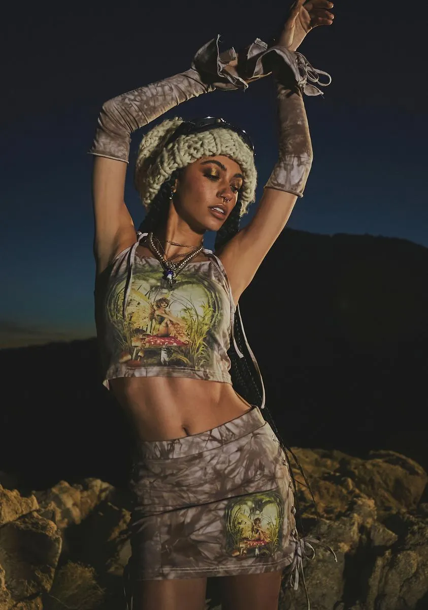 Wishing On A Toadstool Skirt Set sold by Dolls Kill