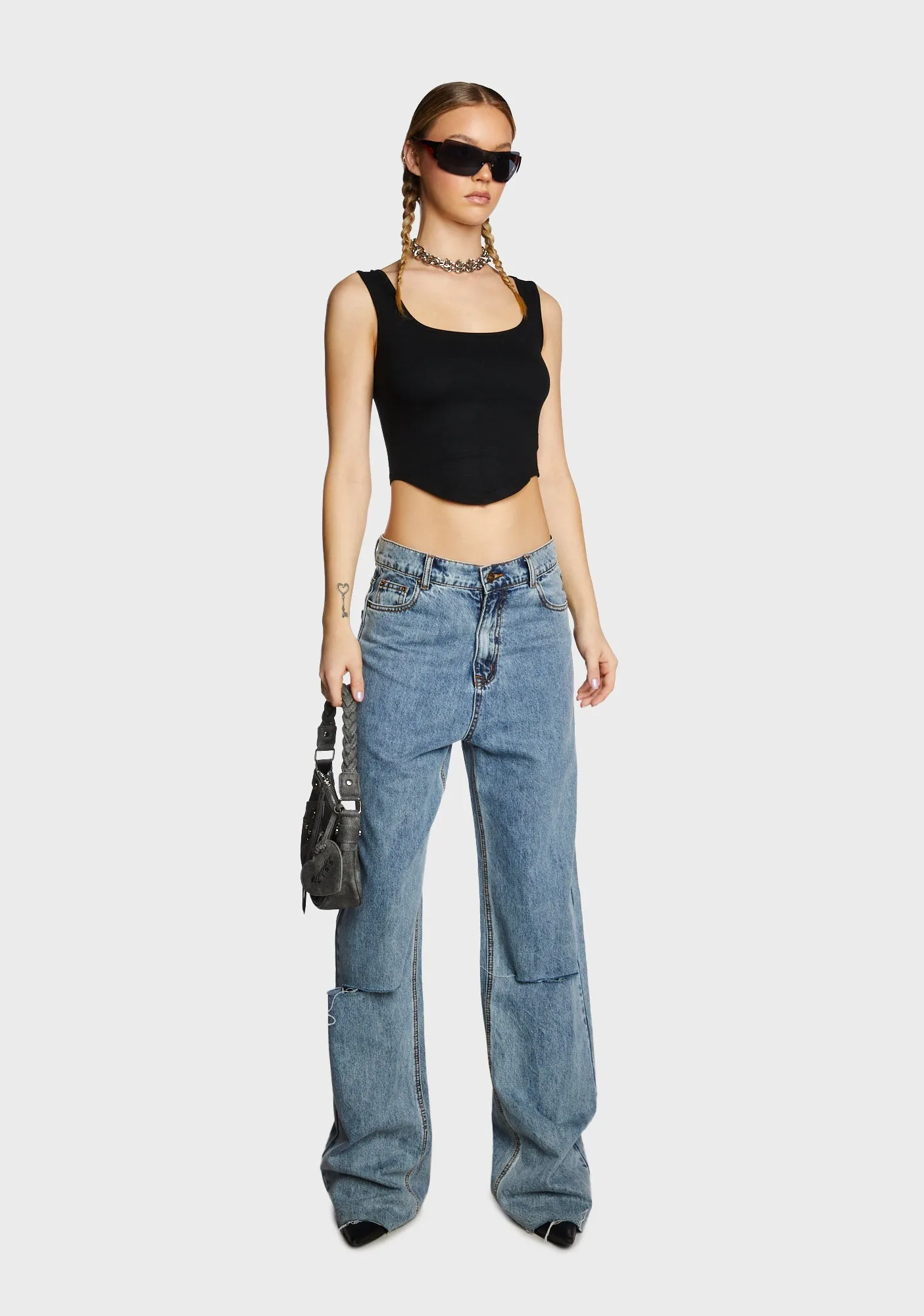 Basic Chic Tank Top - Black sold by Dolls Kill product image thumbnail 3