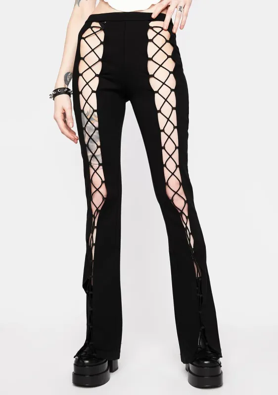 Phoenix Lace Up Pants sold by Dolls Kill