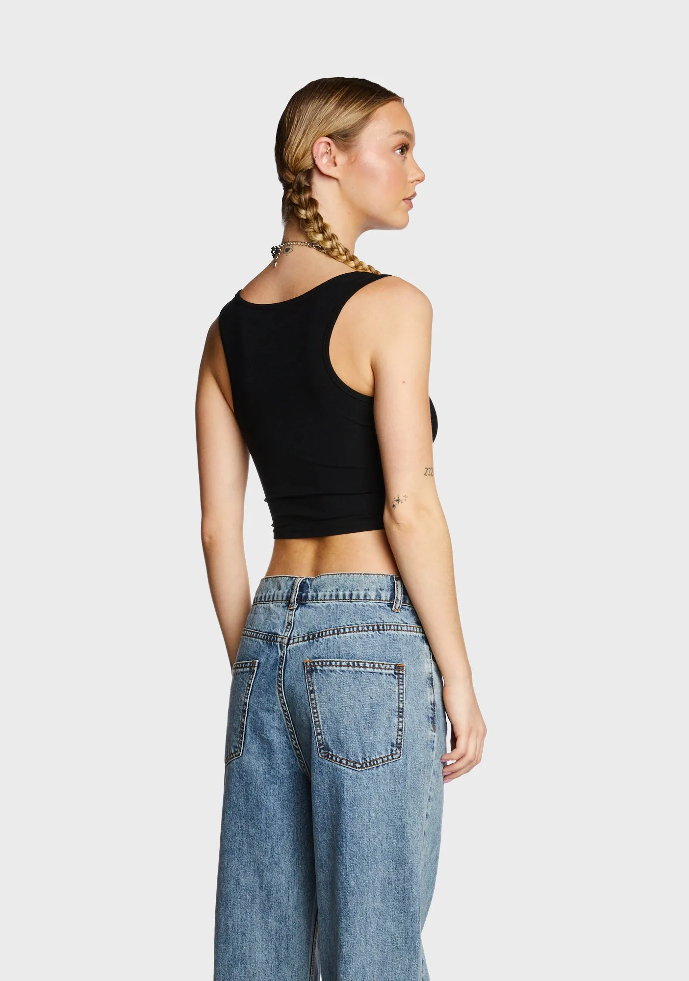 Basic Chic Tank Top - Black sold by Dolls Kill product image thumbnail 5