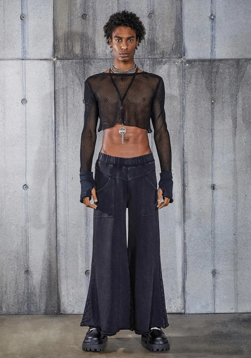 Snare Washed Black Wide Leg Pants sold by Dolls Kill product image thumbnail 2