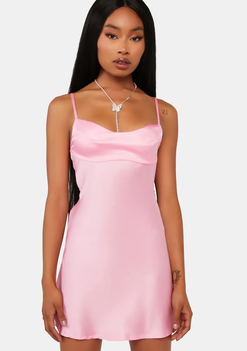 Bellamy Cut-Out Satin Mini Dress sold by Dolls Kill