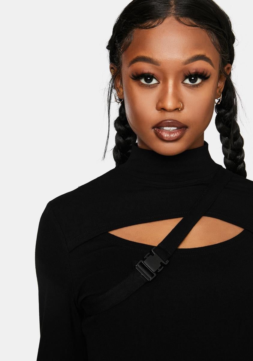 Short Dark Top sold by Dolls Kill