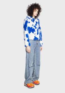 Jax Cow Faux Fur Jacket sold by Dolls Kill