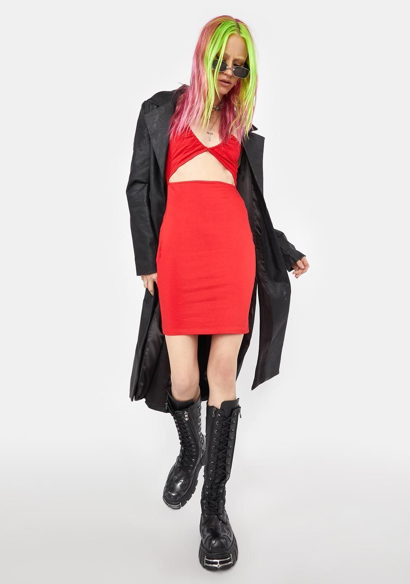 Hot Late Nights Cutout Mini Dress sold by Dolls Kill product image thumbnail 3