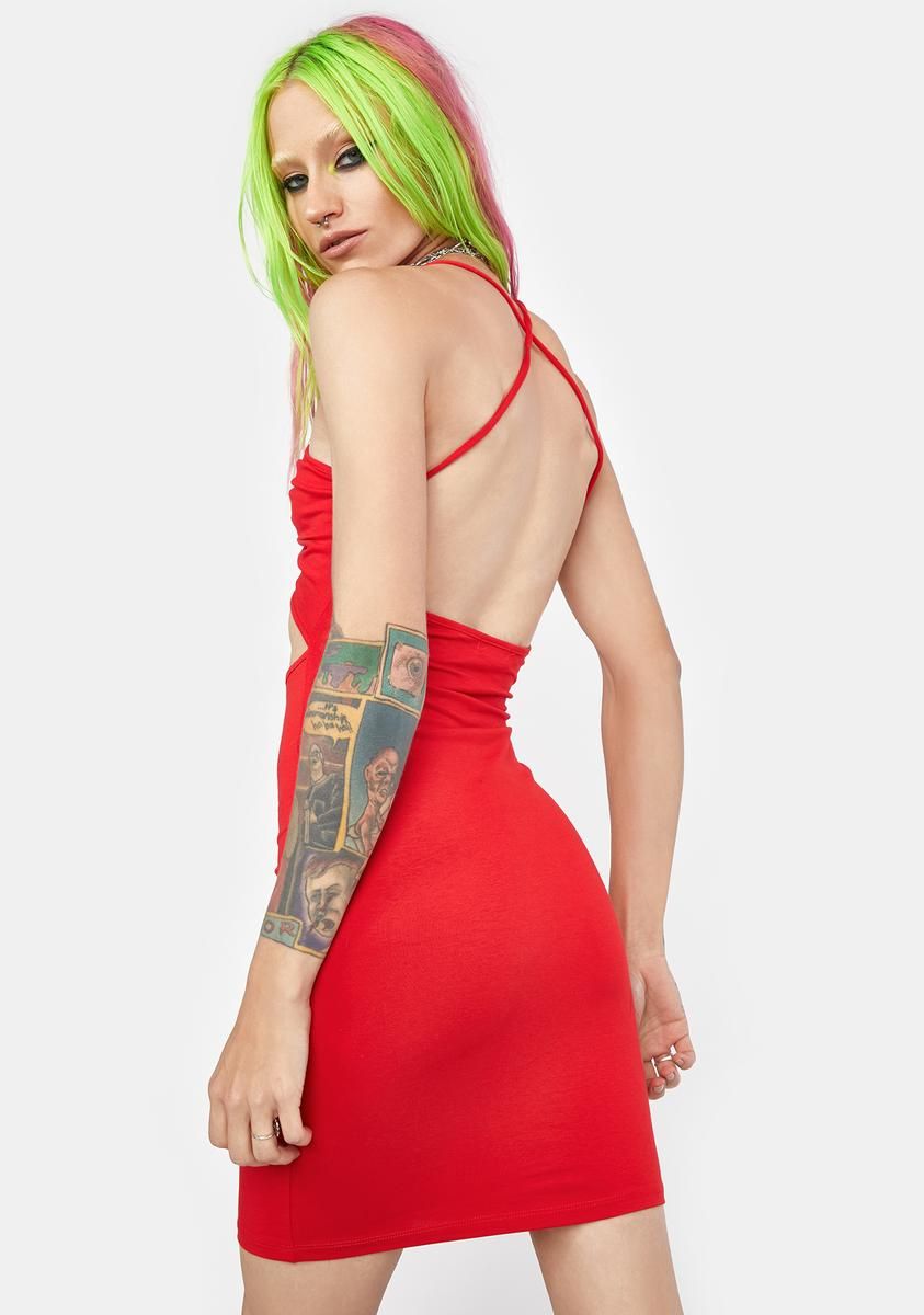 Hot Late Nights Cutout Mini Dress sold by Dolls Kill product image thumbnail 4