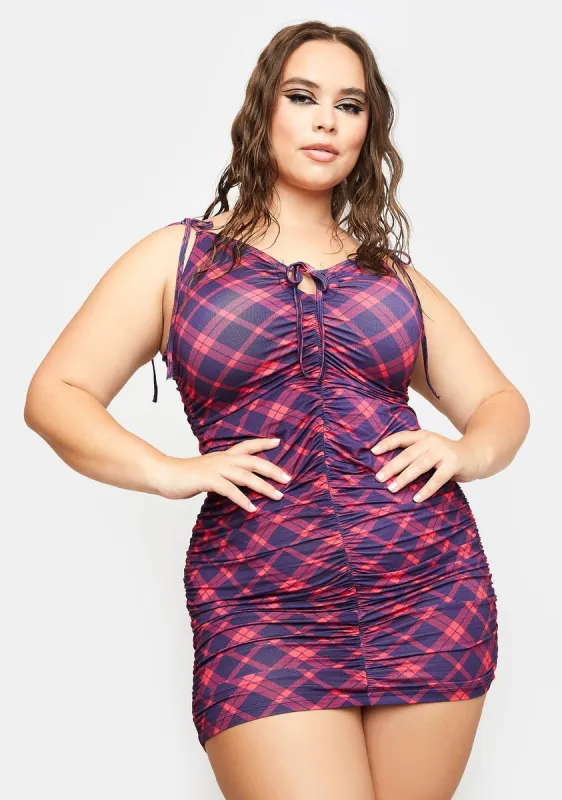 Plus Maybe A Mirage Plaid Dress sold by Dolls Kill