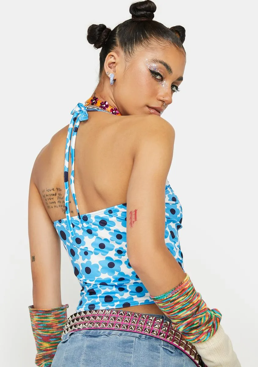 Sky Front Of The Stage Halter Top sold by Dolls Kill product image thumbnail 4