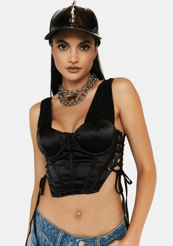 Midnight The Way I Feel Corset Top sold by Dolls Kill