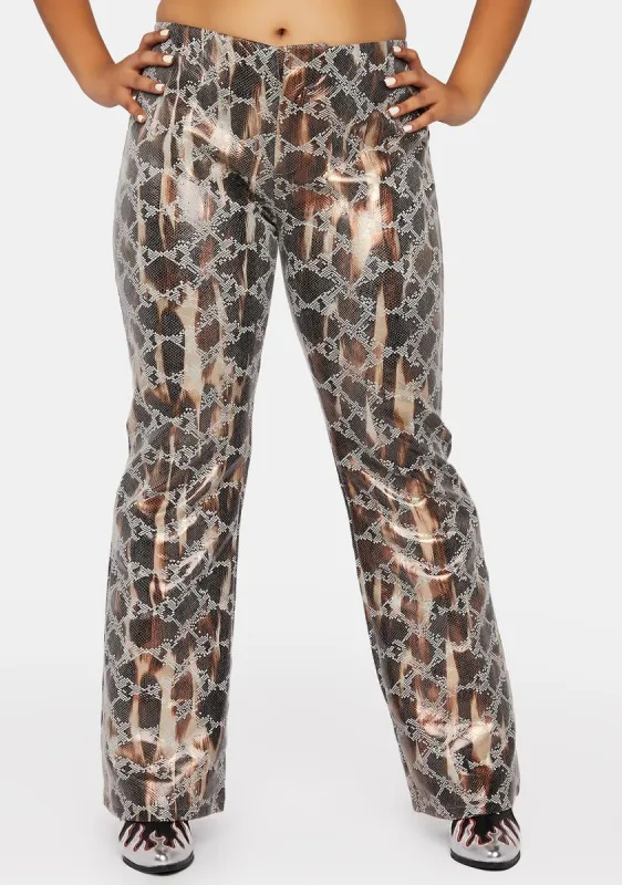 Plus Snakes & Ladders Flare Pants sold by Dolls Kill