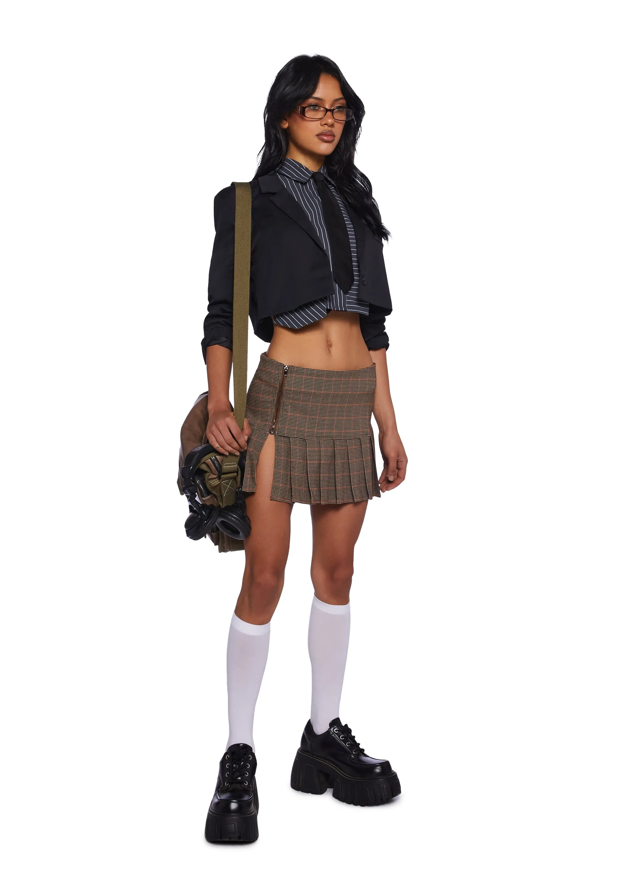 Collegiate Affairs Plaid Mini Skirt sold by Dolls Kill product image thumbnail 2