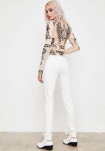 Pure Damned Darling Lace-Up Jeggings sold by Dolls Kill
