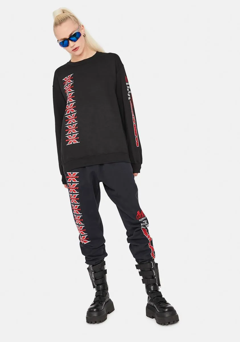 Death Nerve Crewneck sold by Dolls Kill product image thumbnail 3
