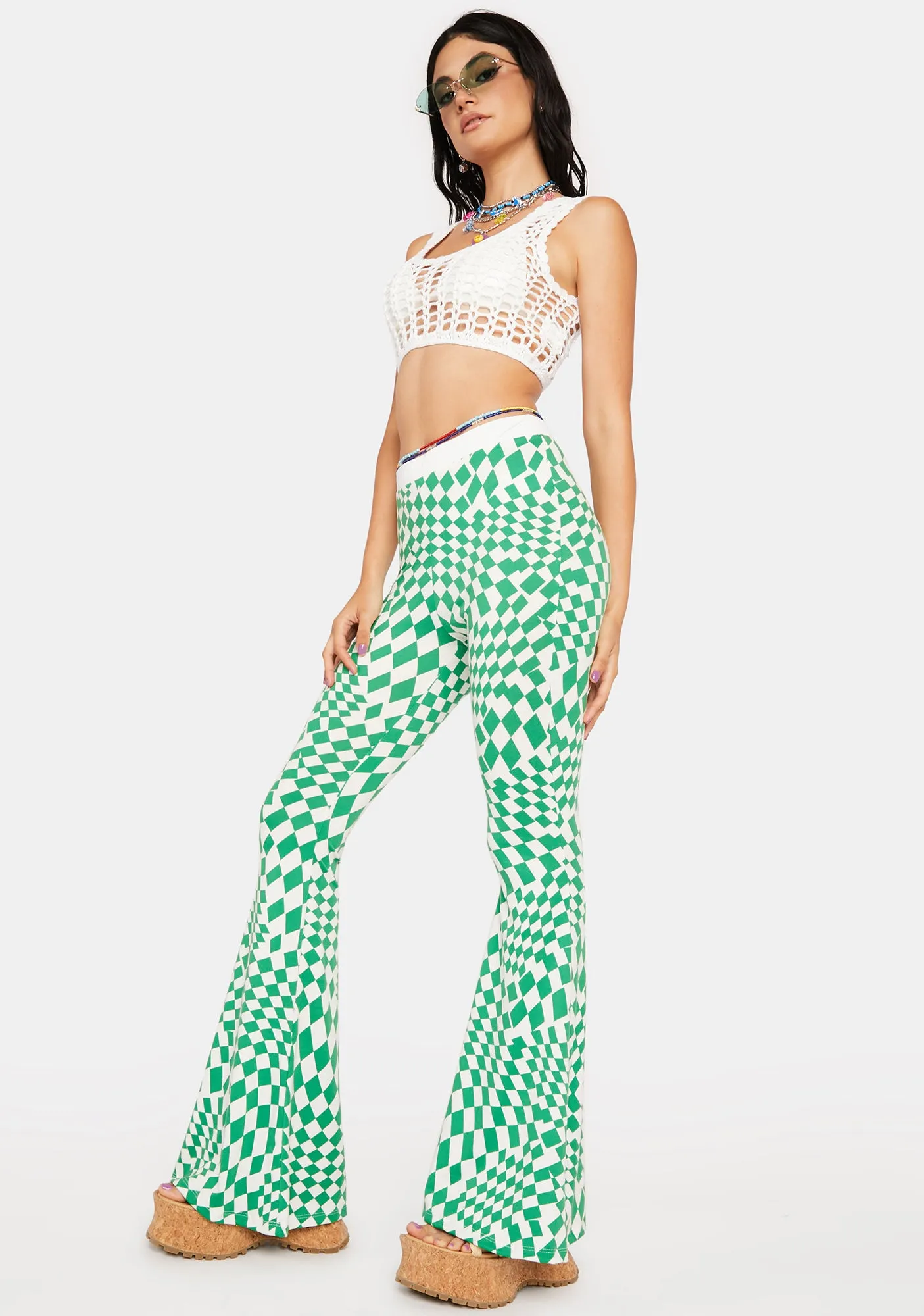 Lucky Beat You To It Flare Pants sold by Dolls Kill product image thumbnail 4