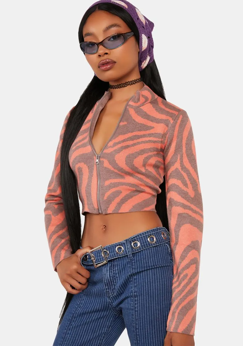 Be That Way Zip-Up Sweater sold by Dolls Kill product image thumbnail 2