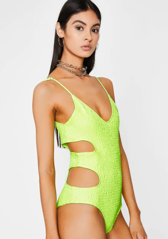 Atomic Sneak Peek Cut Out Bodysuit sold by Dolls Kill