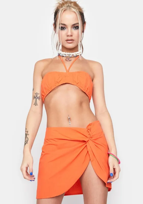 So What's New Mini Skirt Set sold by Dolls Kill