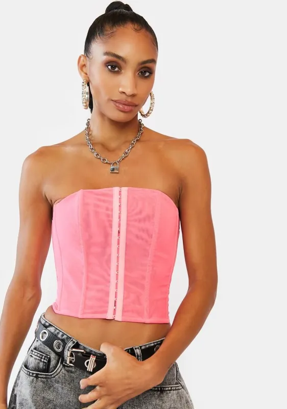 Baby Won't You Want Me Corset Top sold by Dolls Kill