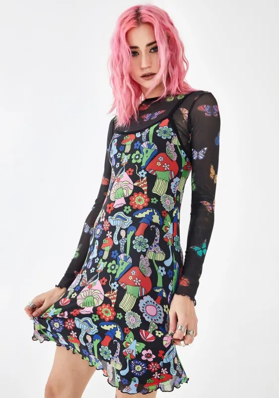 Dark Surreal World Cami Dress sold by Dolls Kill