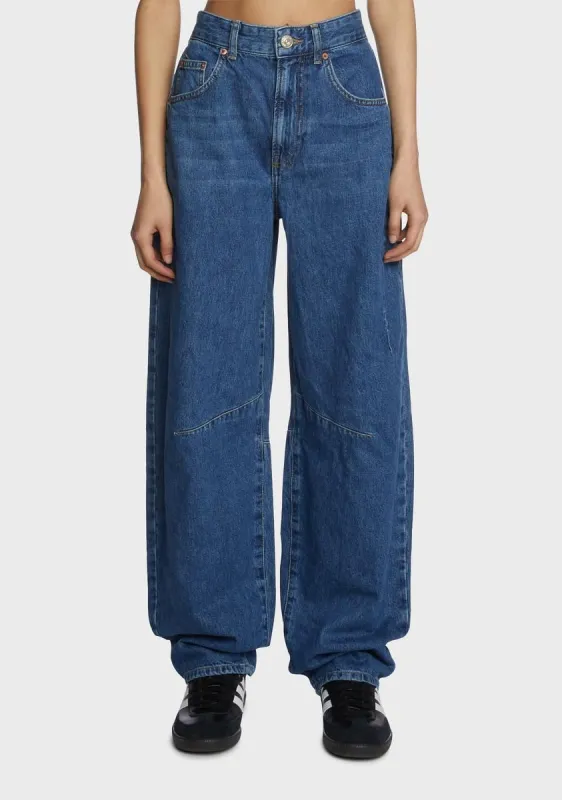 Tinted Logan Cinch Back Boyfriend Jeans sold by Dolls Kill