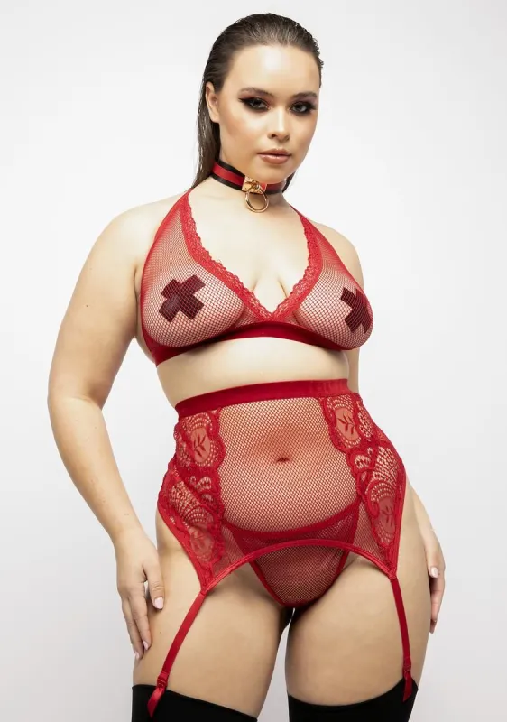 Plus Sexy Surrender Lingerie Set sold by Dolls Kill