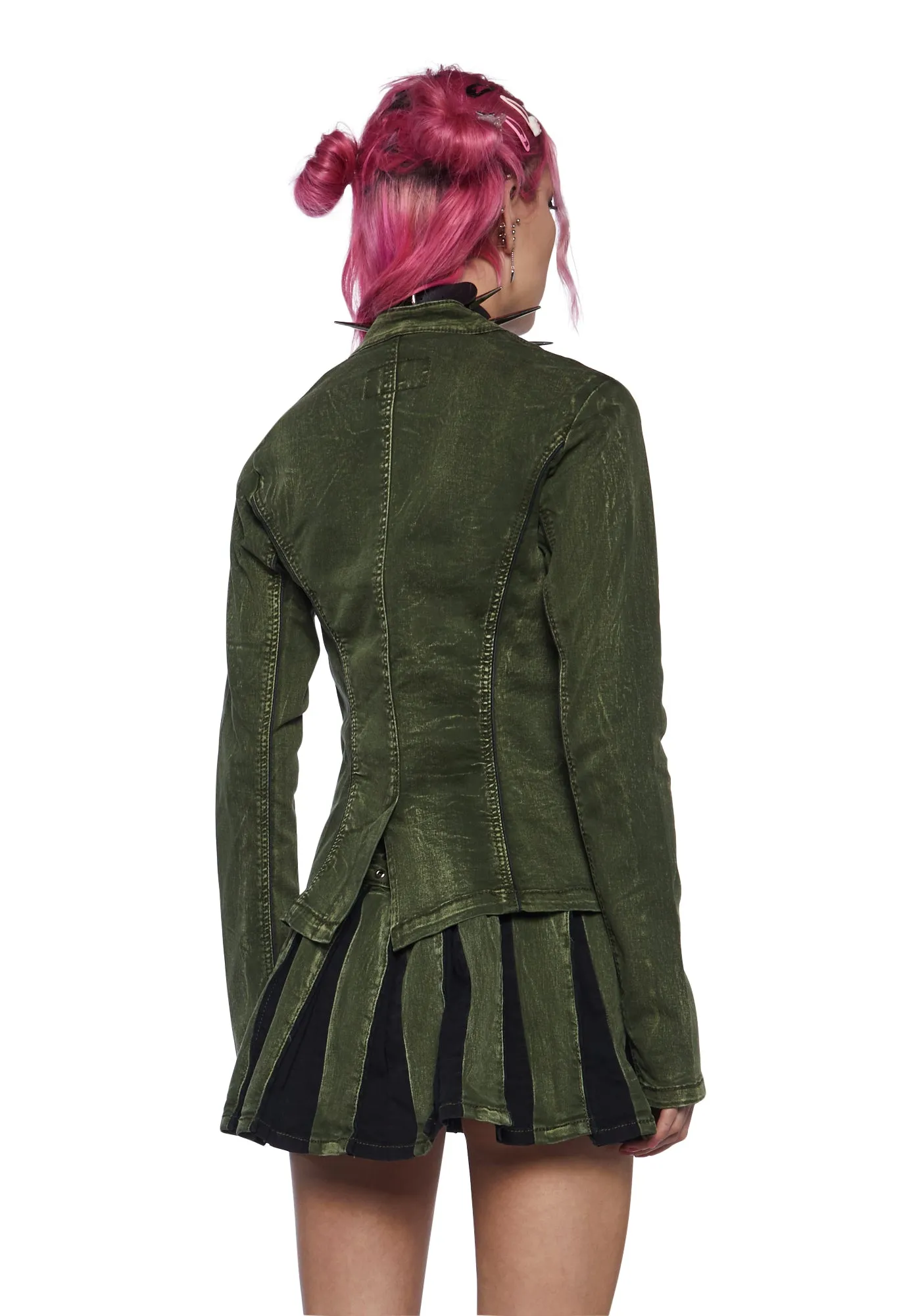 Peace Jacket - Army sold by Dolls Kill product image thumbnail 4