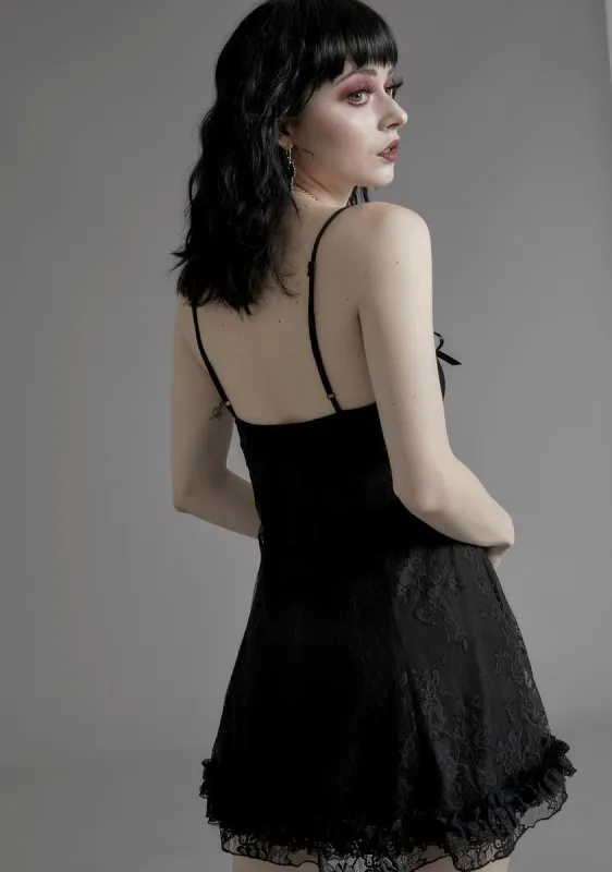 dove faithfully doomed lace dress Dolls - Luna Martnez in the color of the Faithfully Doomed dress Available in XXS-3X DollsKill.com/Widow