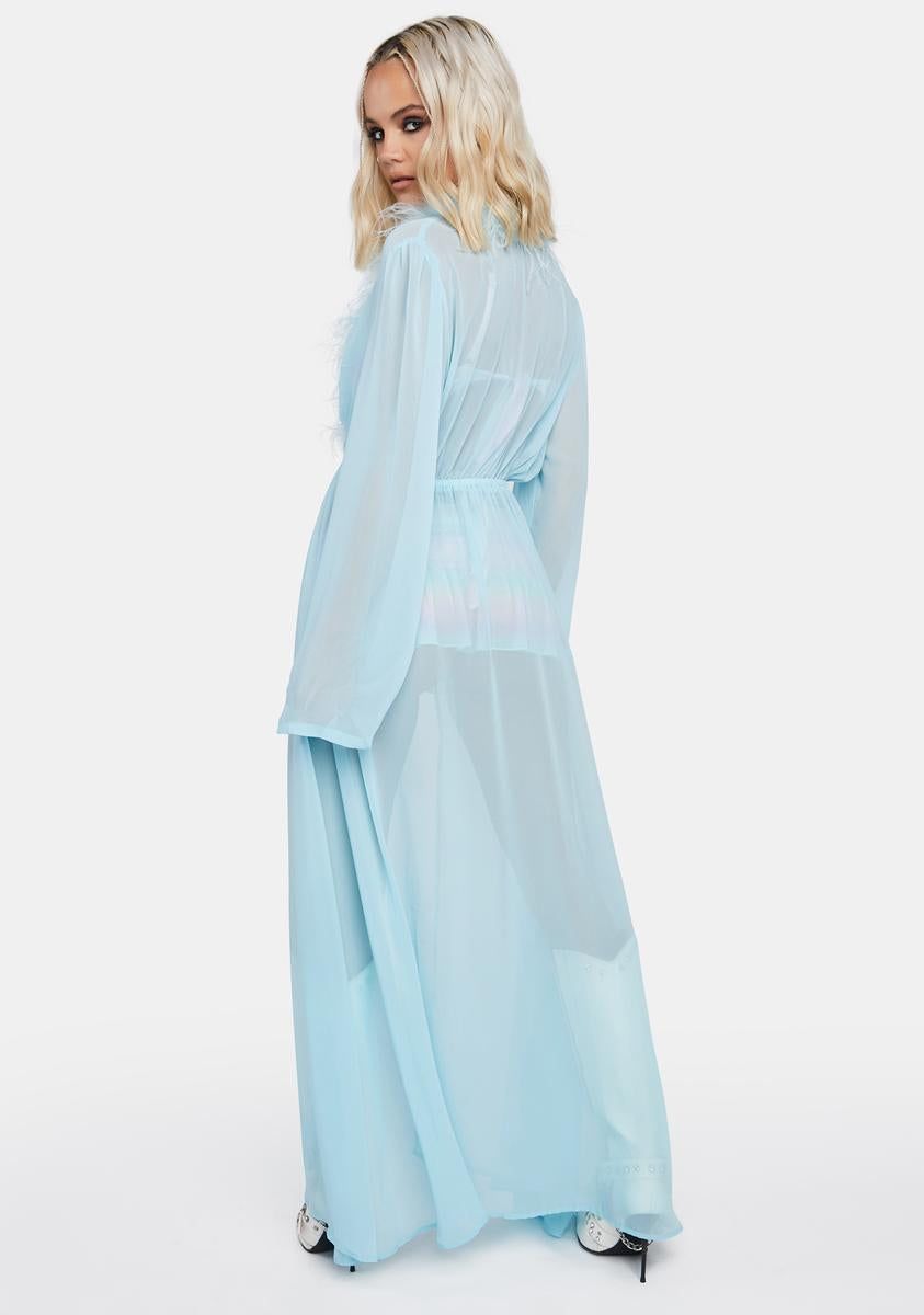 Sky Walking On Air Marabou Robe sold by Dolls Kill product image thumbnail 4