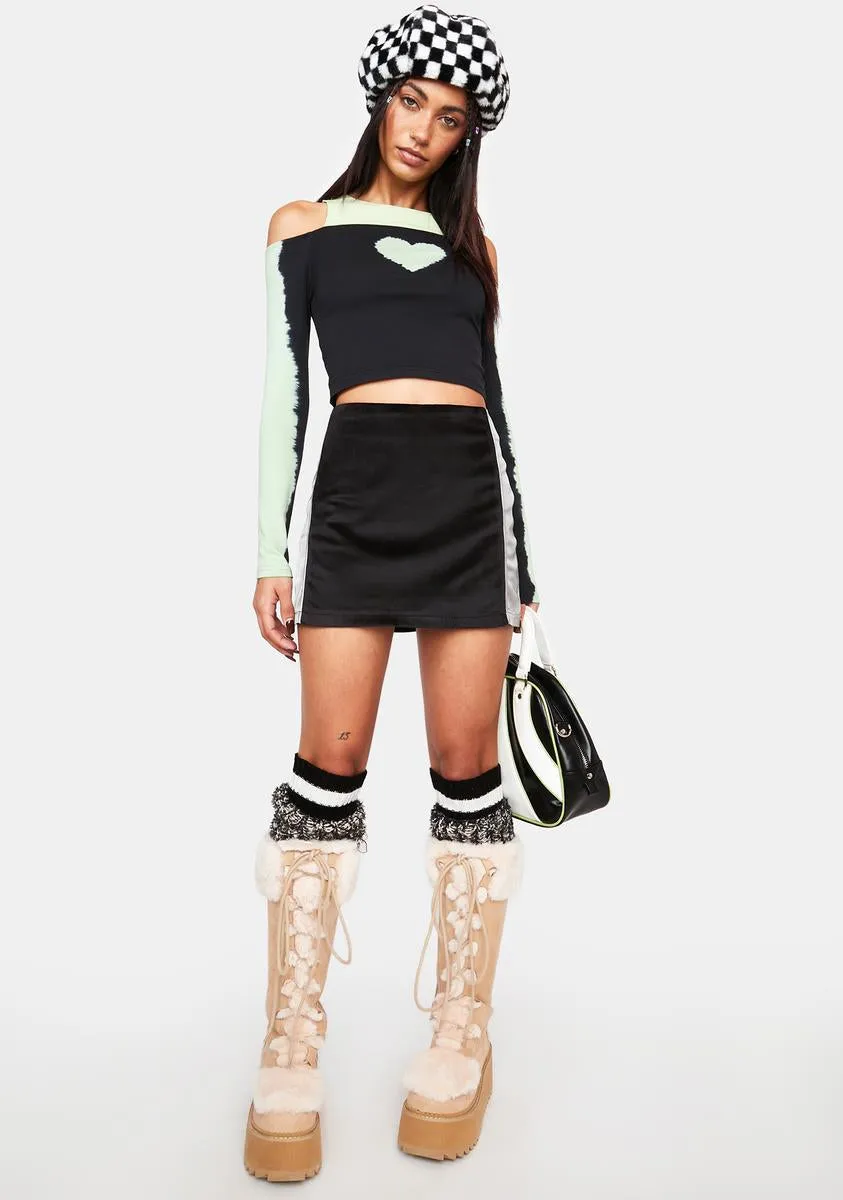 All The Ways Satin Mini Skirt sold by Dolls Kill product image thumbnail 3